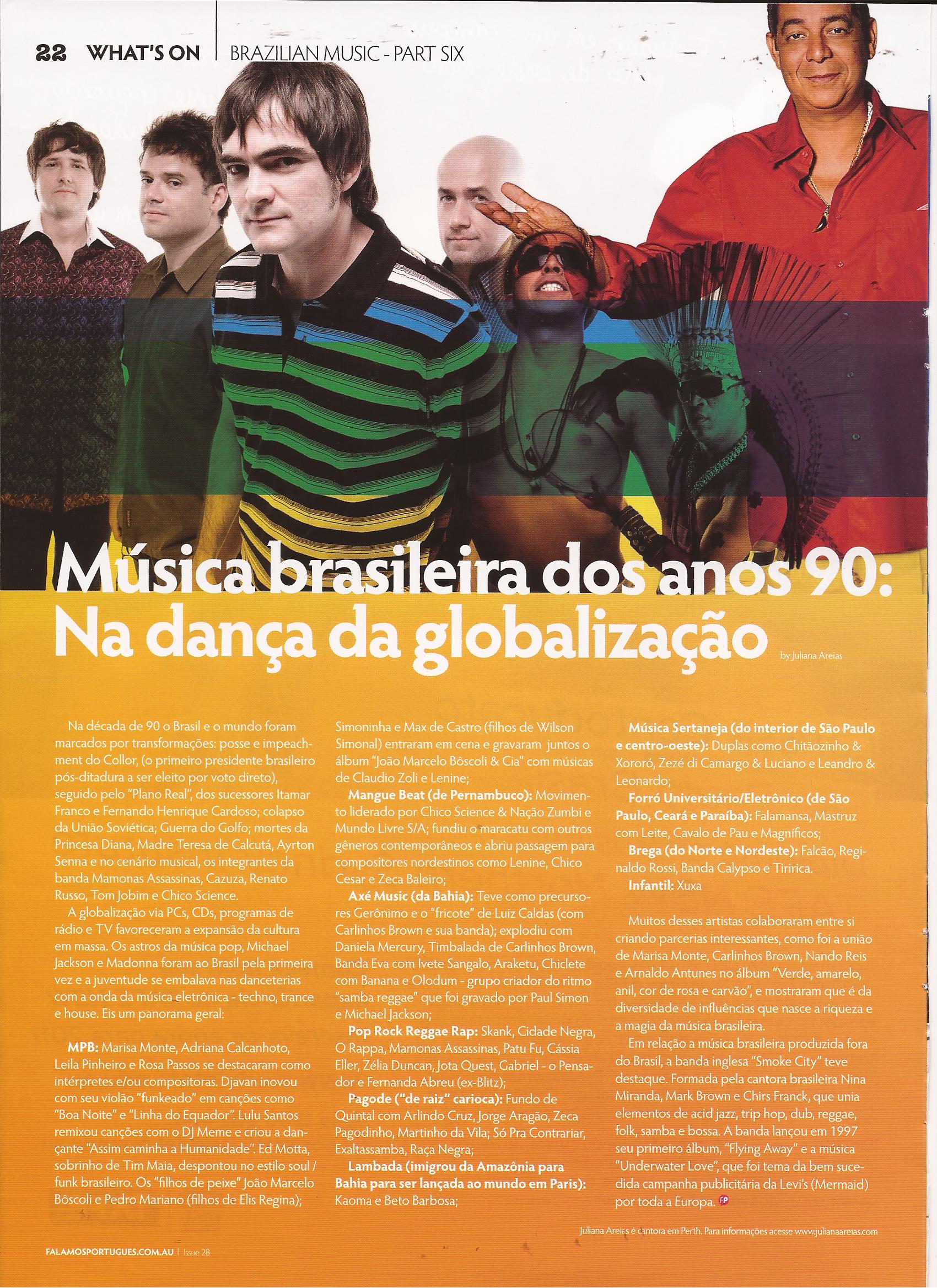 6 – 90's Brazilian Music – The dance of Globalization – Juliana Areias –  The Bossa Nova Baby