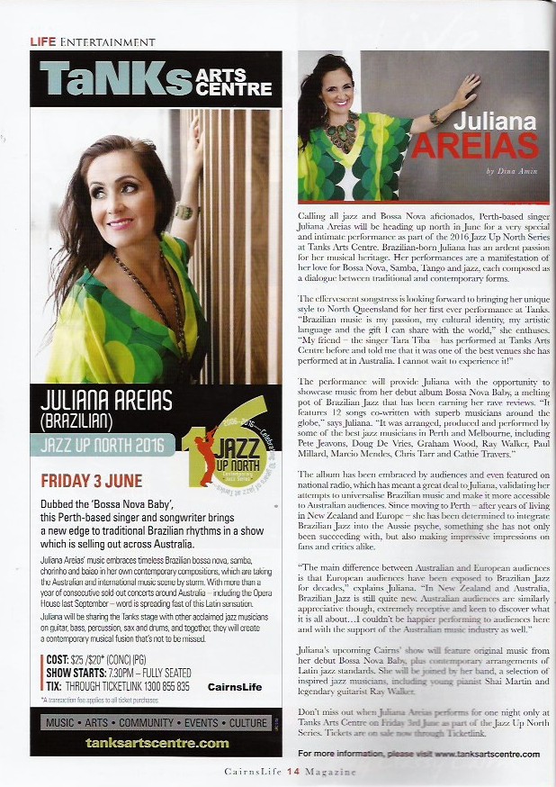 Cairns Life Magazine Juliana Areias - May 2016