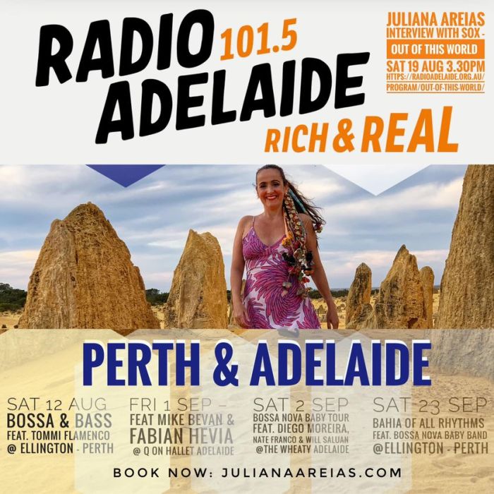 Radio Adelaide Out of this world Sox Juliana Areias Q on Hallett WheatSheft Hotel Womed Adelaide